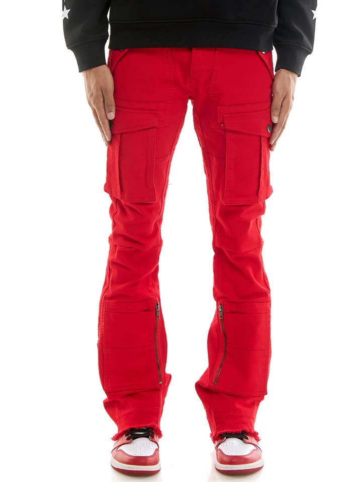 KDNK - Wholesale Pants - Men's - CARGO FLARE PANTS