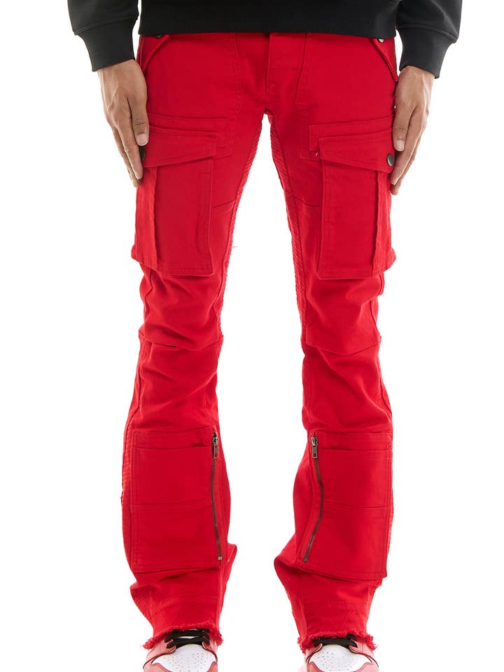 CARGO FLARE PANTS and other Purchase Wholesale men stacked sweatpants. Free Returns & Net 60 Terms on Faire trending on Faire.