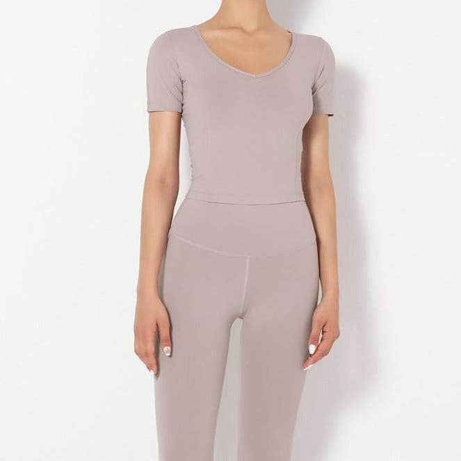 Active by Anna-Kaci - Wholesale Activewear Set - Women's - Side to Side Sculpting Set (two-piece set)