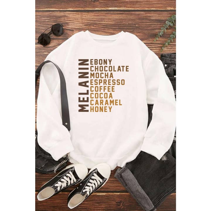 Nobrand - Wholesale Graphic Sweatshirt - Women's - MELANIN GRAPHIC SWEATSHIRT3