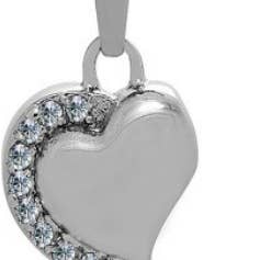 Coeur avec accents de cristal pour la vente par Poppin Cards and Gifts