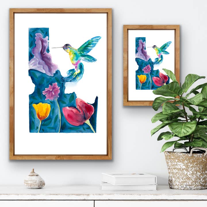 "Idaho In Bloom" Idaho Print for wholesale by Beth Suter Art