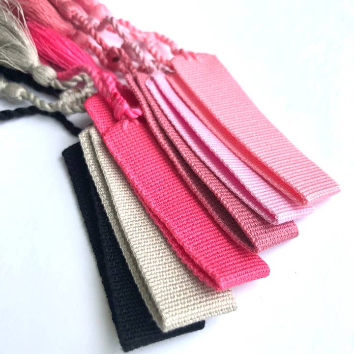 EcoFreax - Wholesale Woven/Braided Bracelet - Cotton knitted woven bracelets with tassel adjustable plain10