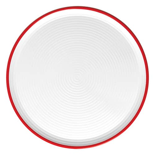 Bauscher Hepp - Vente Assiette - Assiette à Pizza Blanc/Rouge 13-3/4 Dia0