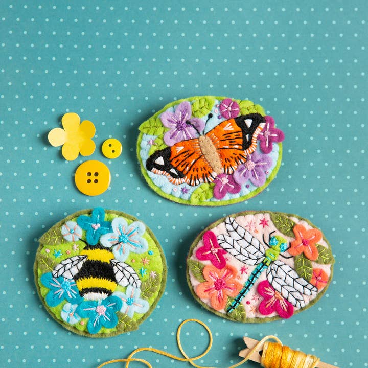 Hawthorn Handmade (US Duties Paid) - Wholesale Craft Sewing Kit - Dragonfly Felt Craft Brooch Kit | Complete Craft Kit4