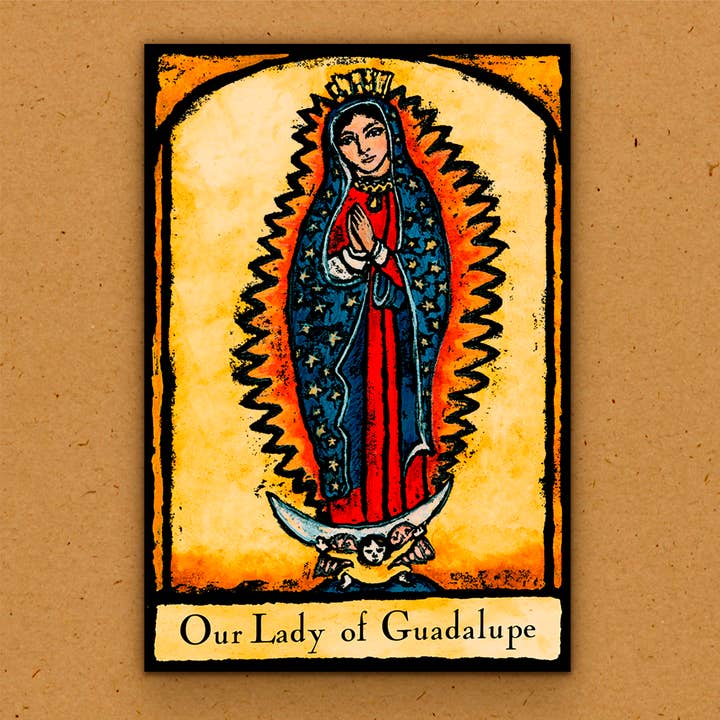Handmade Magnet -Our Lady of Guadalupe for wholesale by The Kaleidoscope Designs
