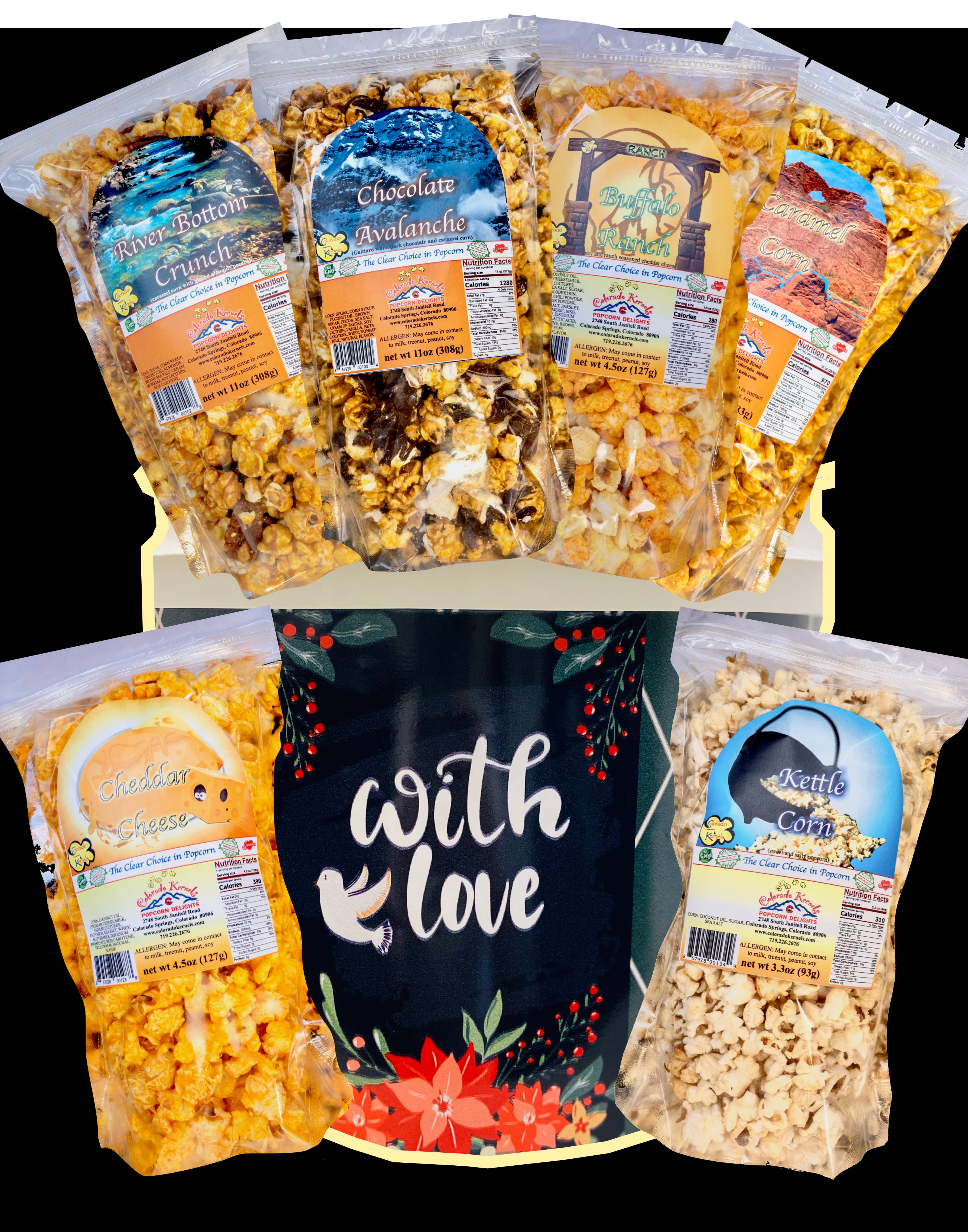 Colorado Kernels - Wholesale Popcorn - With Love Savory Popcorn Bucket0