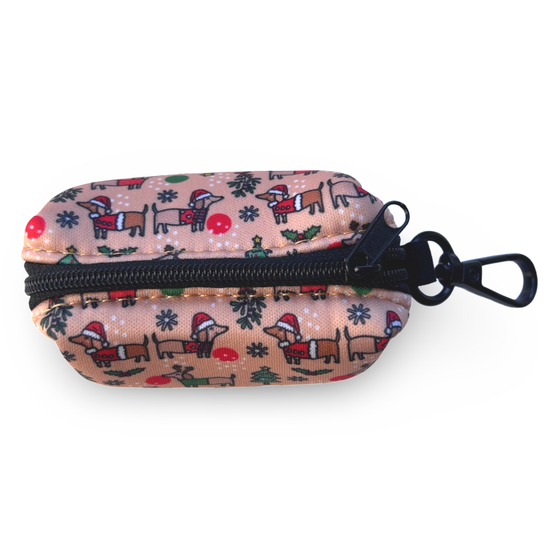 Puppies & Pom Poms – Großhandel Kotbeutelspender – Weihnachtliche Dackel – Beutelhalter2