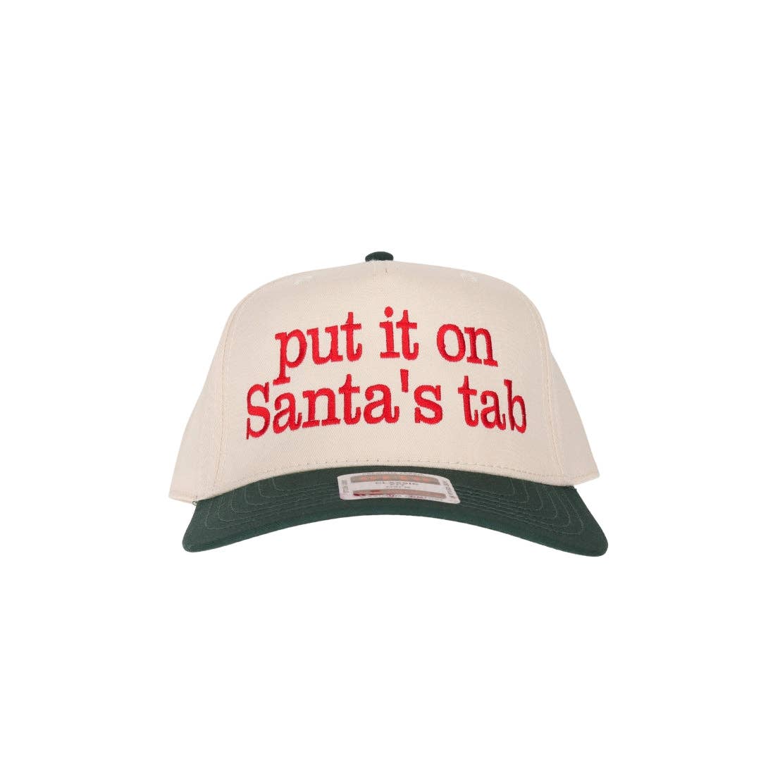 Stitch Your Style - Vente Casquette de camionneur – femme - Casquette Trucker Brodée Santa's Tab