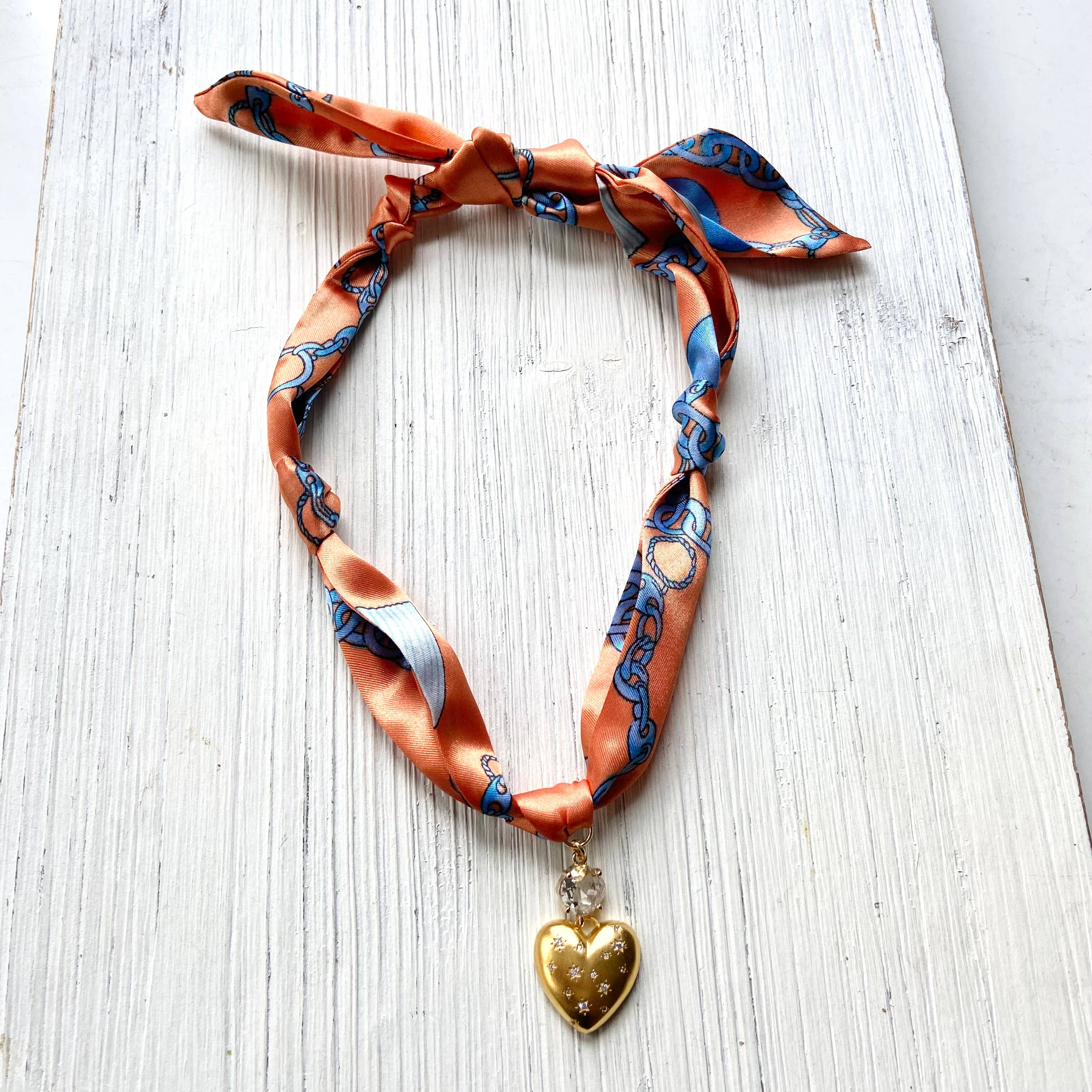 VB&CO Designs Handmade Jewelry - Venta al por mayor Bufanda - Mujer - Collar de bufanda anudado Padre Nuestro Noche estrellada de Van Gogh5