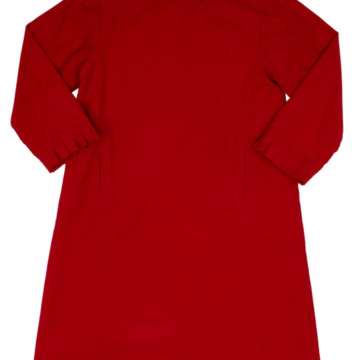 Kate Red Cord Dress for wholesale by The Oaks Apparel Company