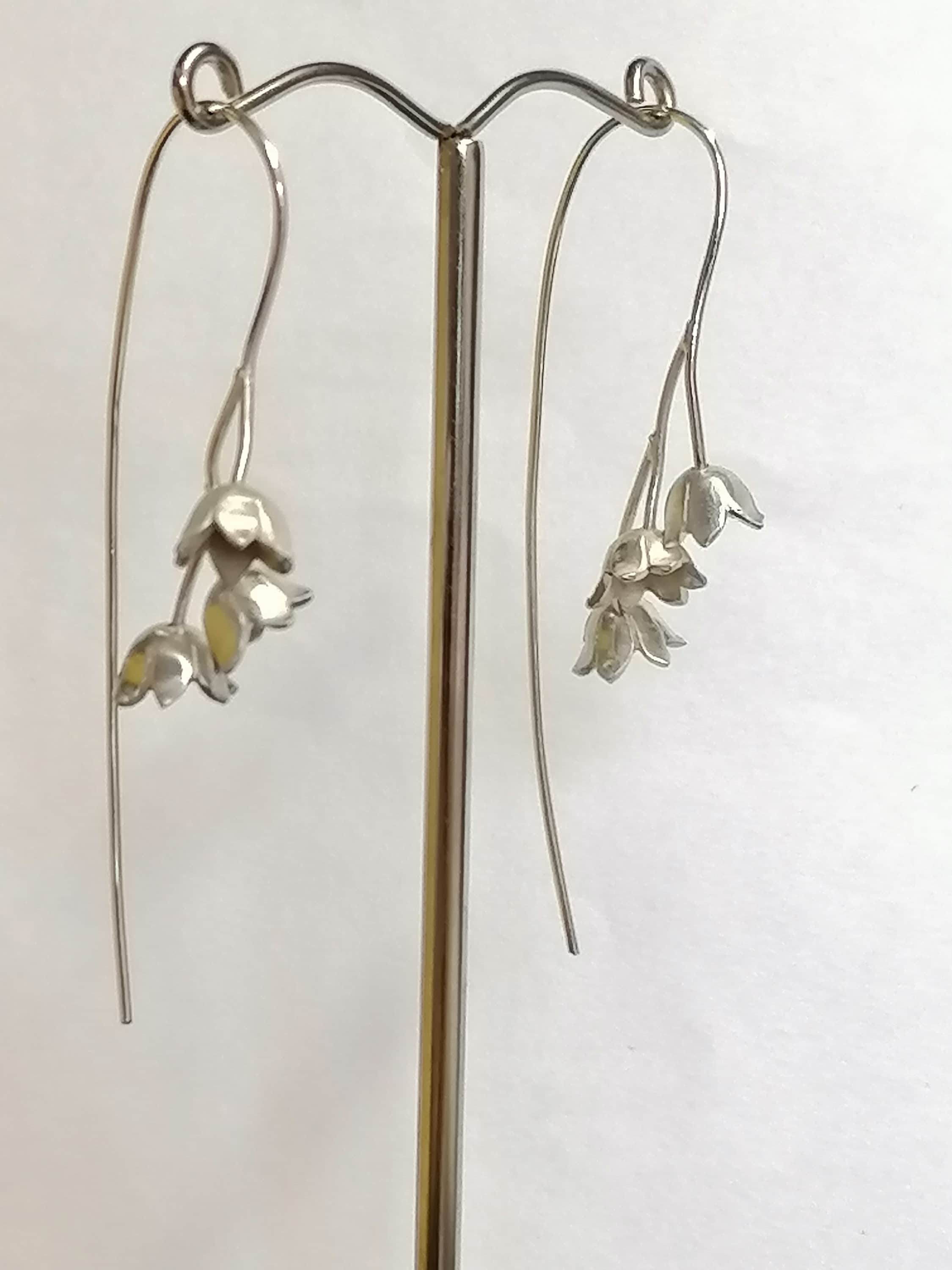 Andrew O'Dell Jewellery – Engroshandel Hængeøreringe og creoløreringe – Lily of the Valley øre dråber håndlavet af Sterling sølv1