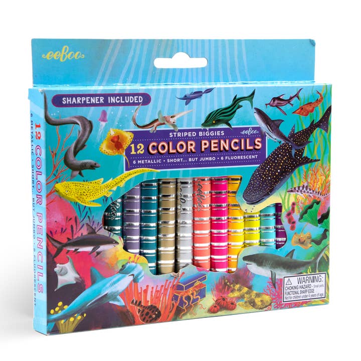 eeBoo - Wholesale Colored Pencil - Shark Special Biggie Pencil Assortment