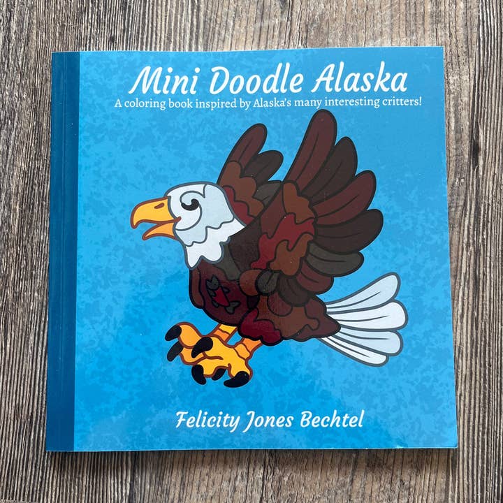 Mini Doodle Alaska Coloring Book of Alaska for wholesale by FJ Creations