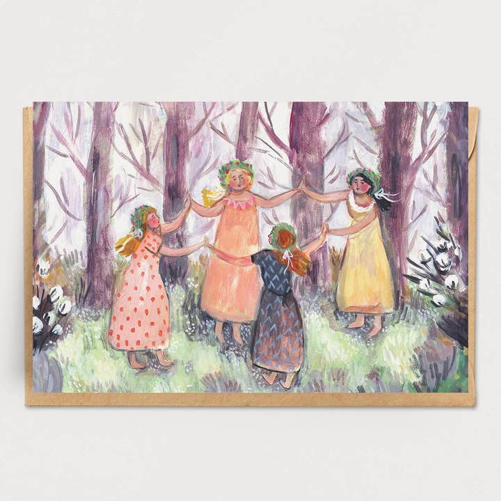 Cartão de Dança da Floresta por atacado de Ingrid Press