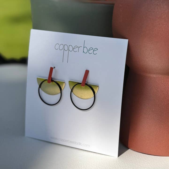 Bauhaus Collection | Form Earrings | BH001 for wholesale by Copper Bee