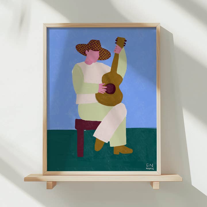 Guitarra di En Marte Art Print A5 A4 30x40 per la vendita all'ingrosso da parte di The Hands