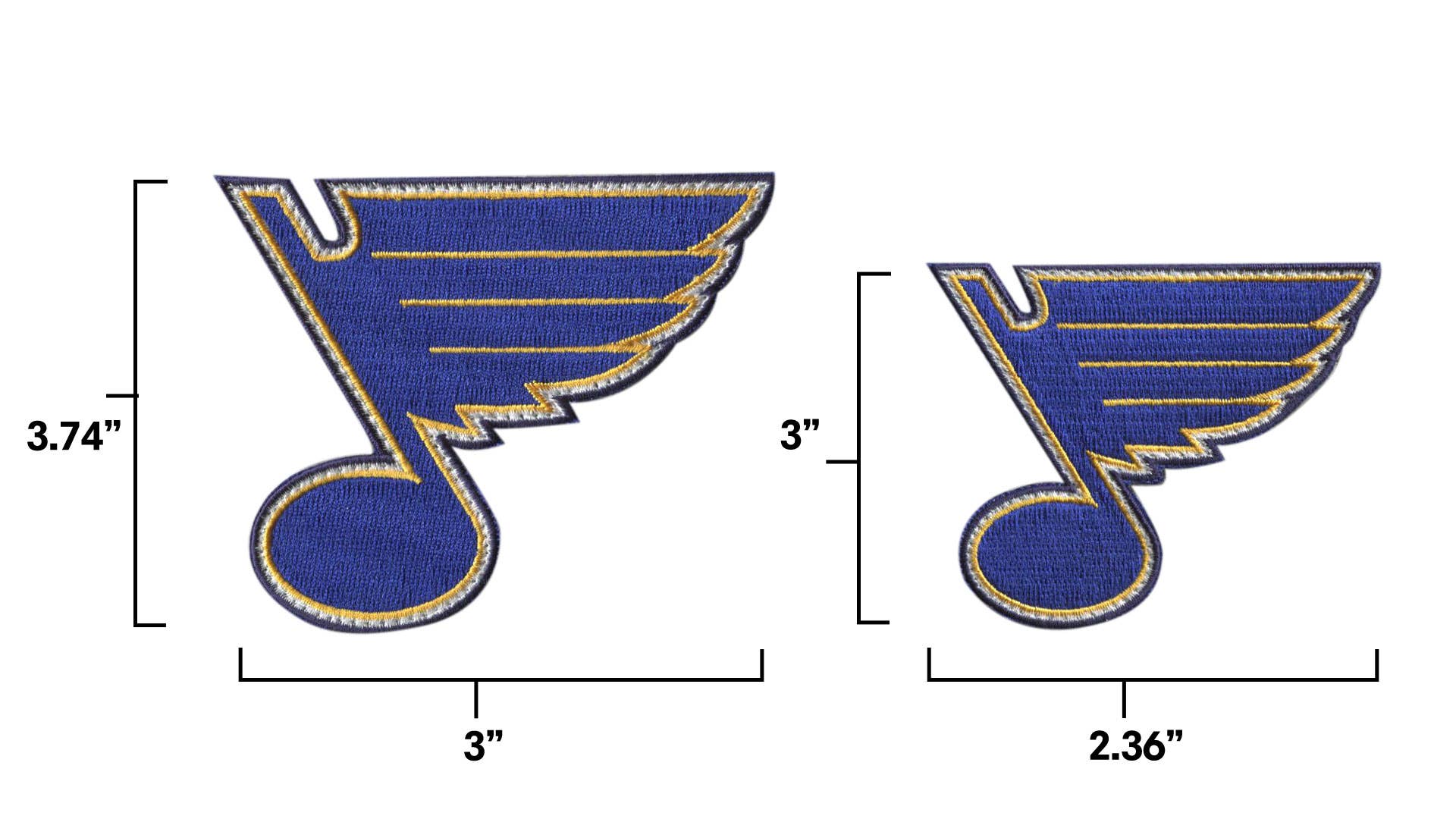 HEDi - Wholesale Patch - Official Licensed St. Louis Blues NHL Team Hook Patch(Not an Iron-on Patch)3