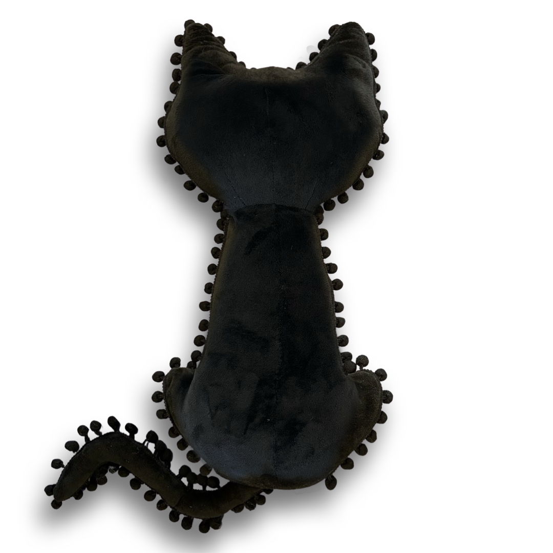 MaterialJill - Wholesale Throw/Decorative Pillow - 18" Halloween Decor, Plush Pillow - Black Cat2