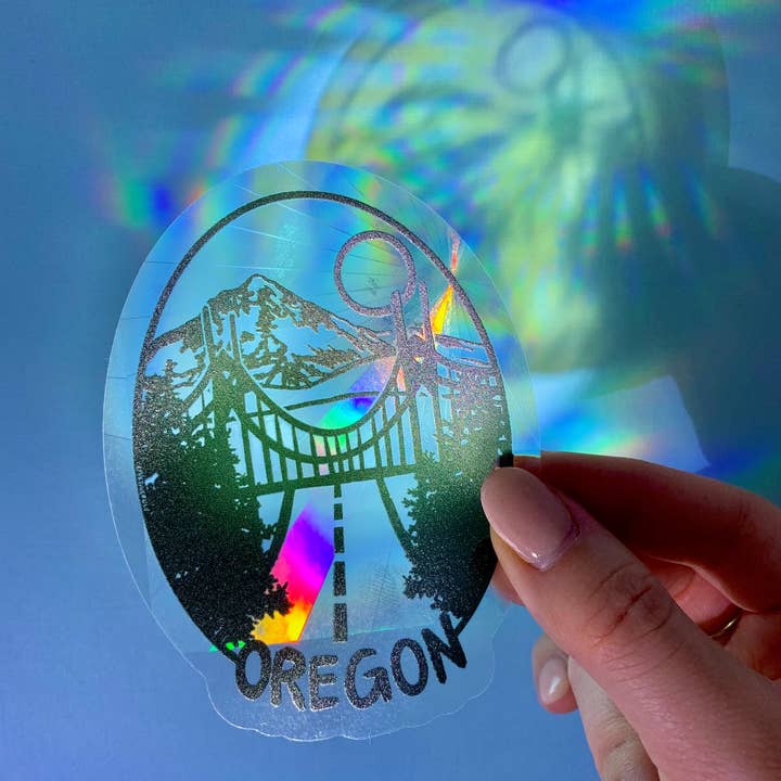Oregon Suncatcher/Rainbow Maker Window Sticker for wholesale by Love Tigerlily