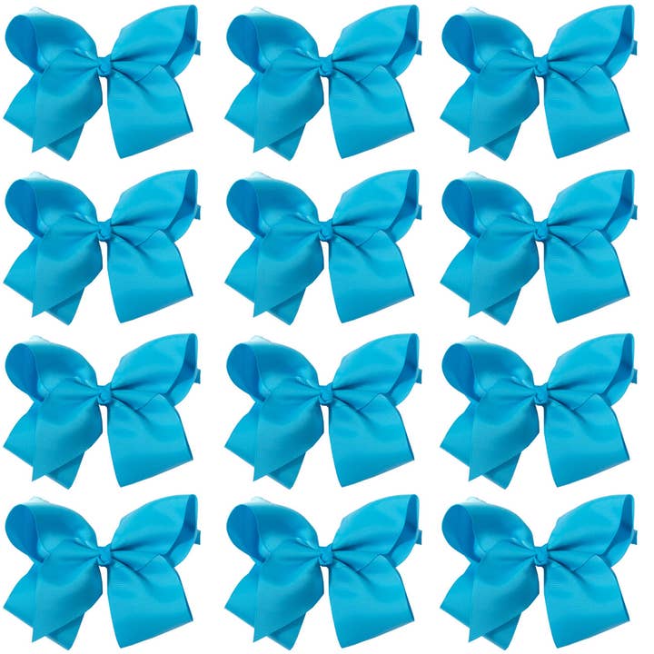 Hana - Wholesale Hair Bow - Kids - 8 Inch Hair Bow With Alligator Clip (12pc)17
