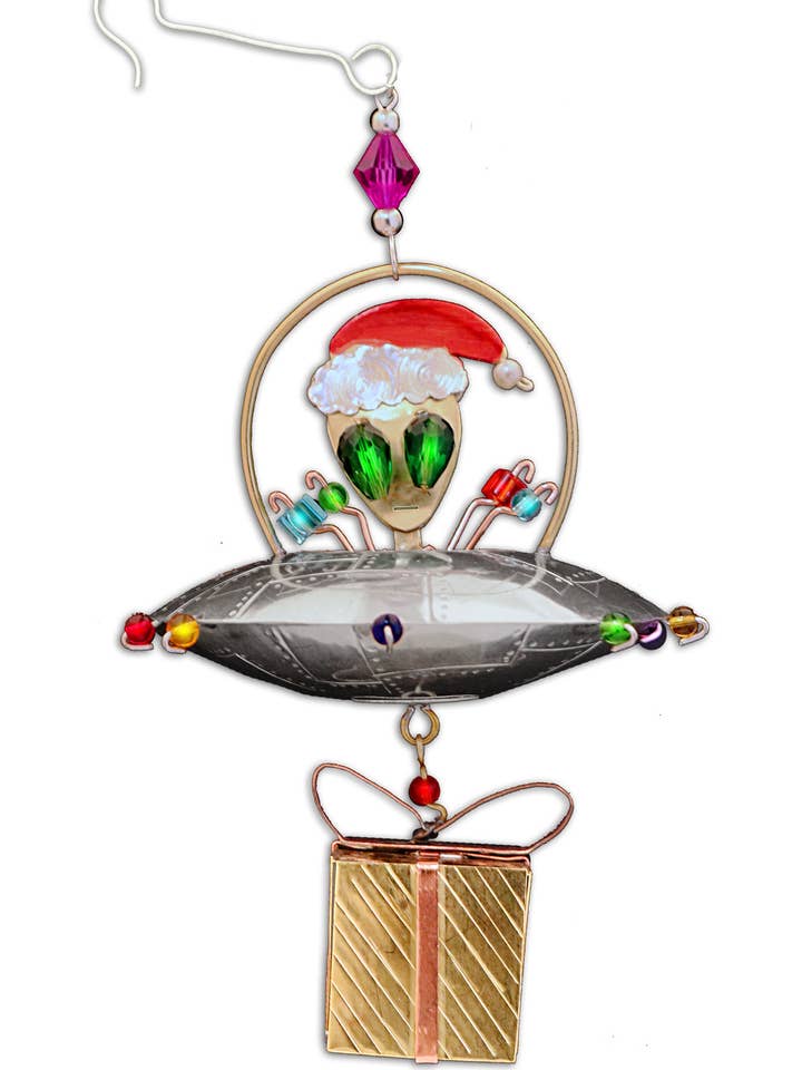 Santa Alien Ornament for wholesale by Pilgrim Imports