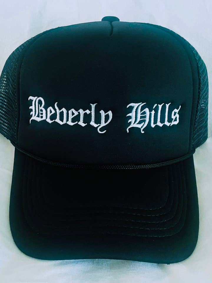 Beverly Hills Trucker Hat for wholesale by Cali Good Life