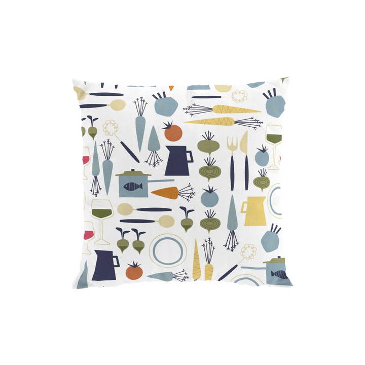 Dinner Blue Cushion Cover for wholesale by Arvidssons Textil