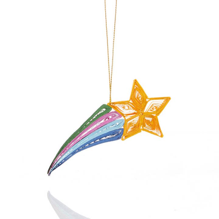 SERRV International - Wholesale Ornament - Quilled Shooting Star Ornament