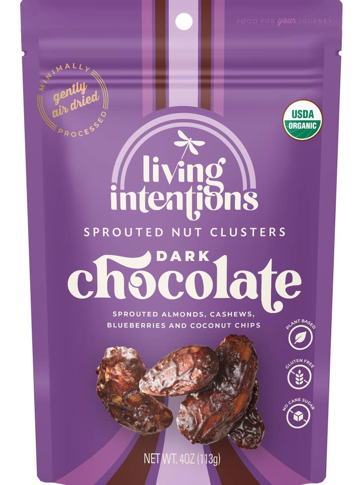 4oz Superfood Nut Blend - Dark Cacao for wholesale by Living Intentions