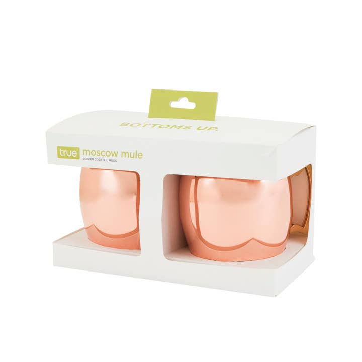 TRUE - Vente Verres à cocktail/alcool - Tasses à cocktail Moscow Mule en acier inoxydable plaqué cuivre7