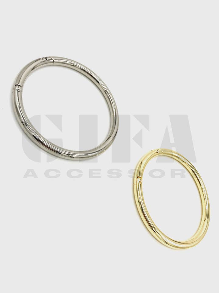 Karabijnring 9 cm ronde draad voor wholesale door Gifa Accessori