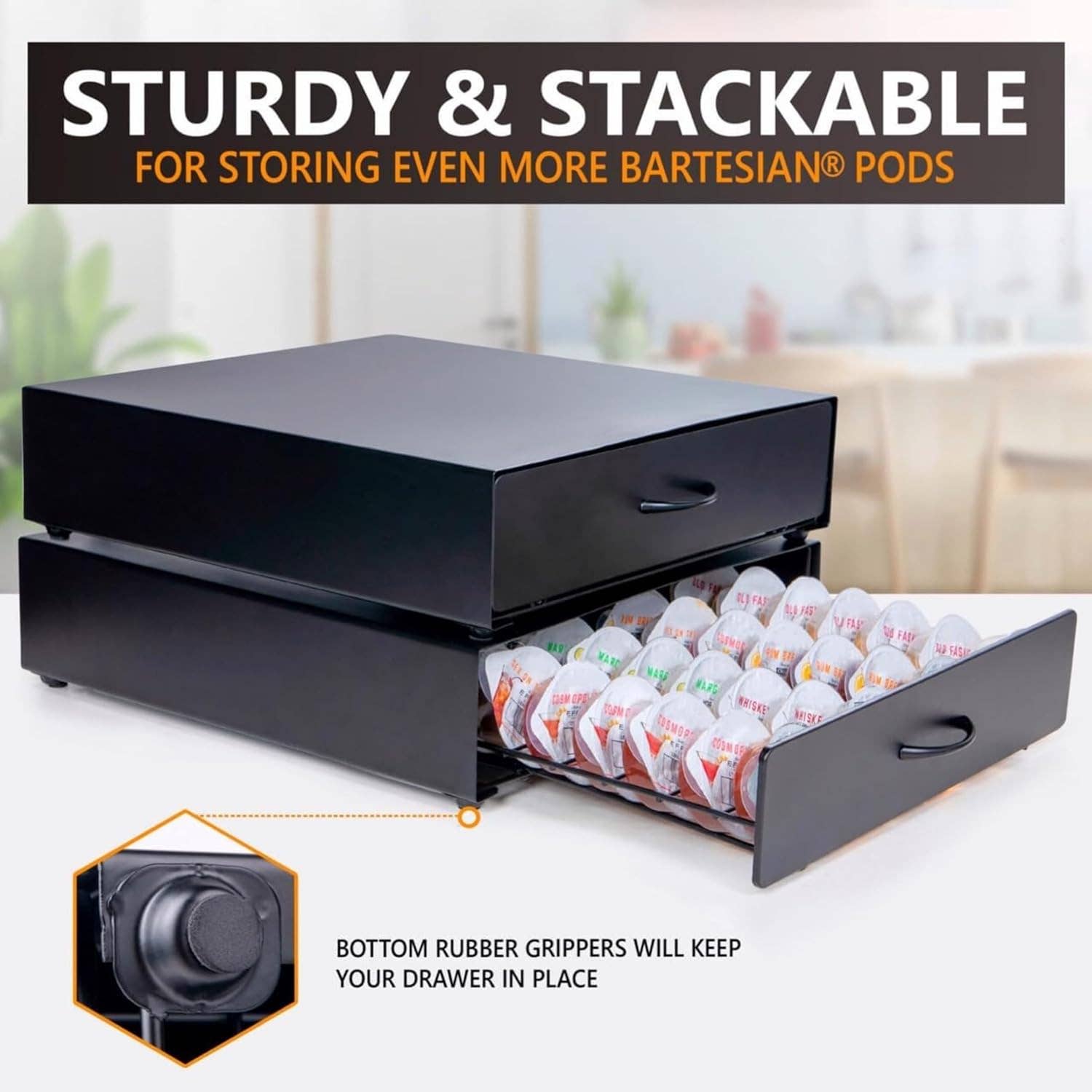 KSESTOR - Wholesale Drawer Organizer - Storage Drawer for Bartesian Capsules - Holds 40 Pods 3