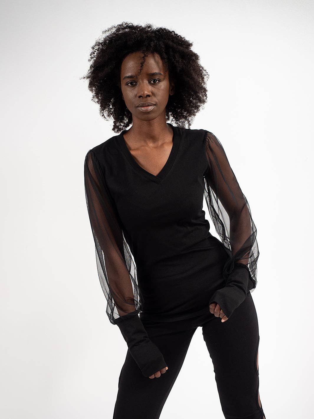 Metamorphoza - Vendita all'ingrosso Camicetta - Donna - Camicia con maniche a rete