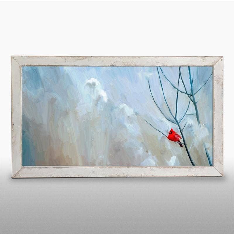 ginger blue - Wholesale Art Print - Cardinal on branch3