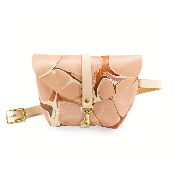 Glad & Young Studio - Wholesale Belt Bag - Women's - Big Sister Fanny Pack - Marbled Neutral