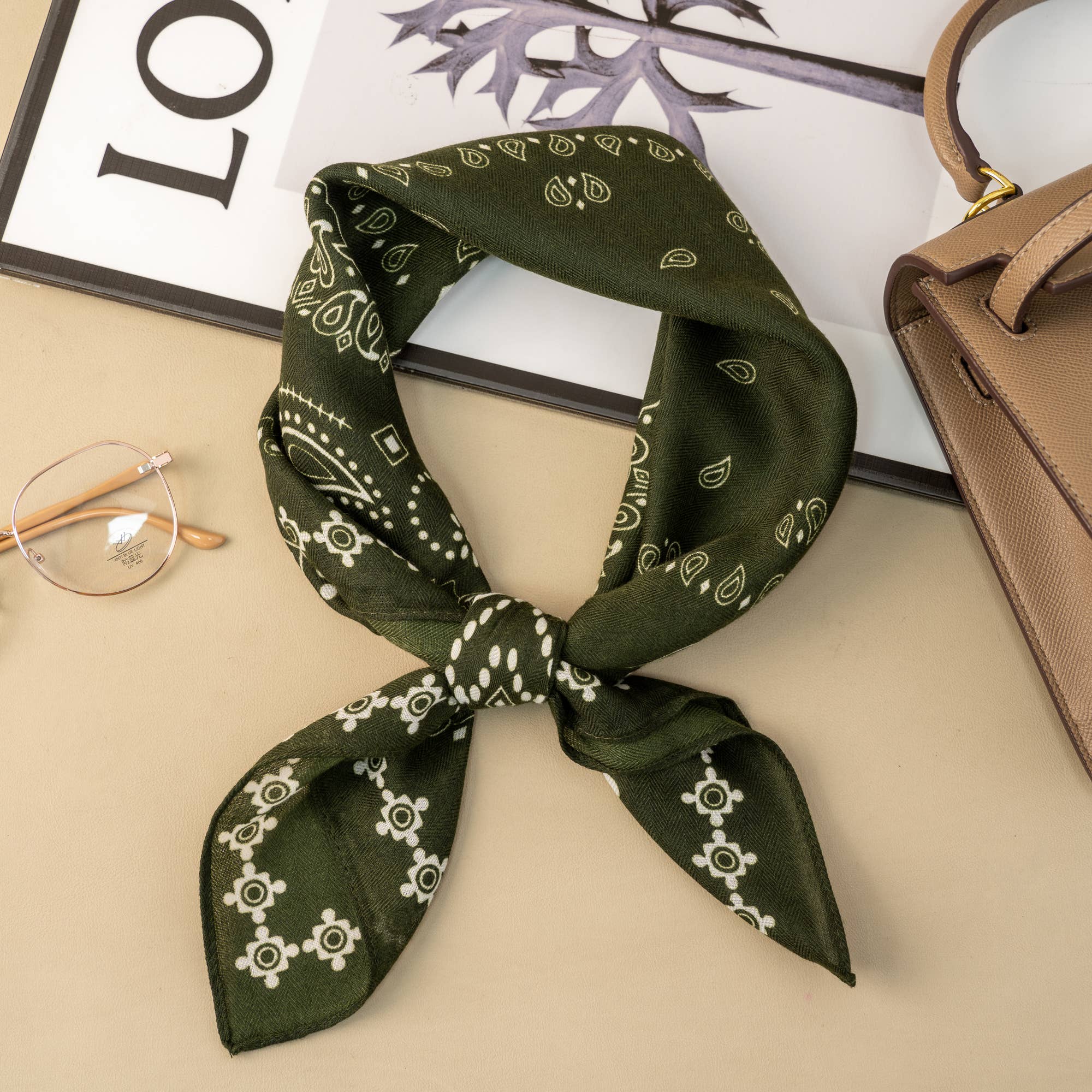 COSMOS - Wholesale Scarf - Women's - 70x70 square scarf bohemian chic vintage elegant3