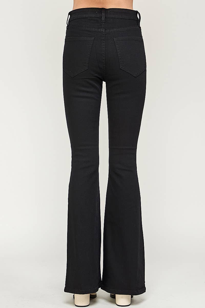 Weiss I1320HF - Weiß - High Rise Flare Jeans für den Großhandel auf Faire12