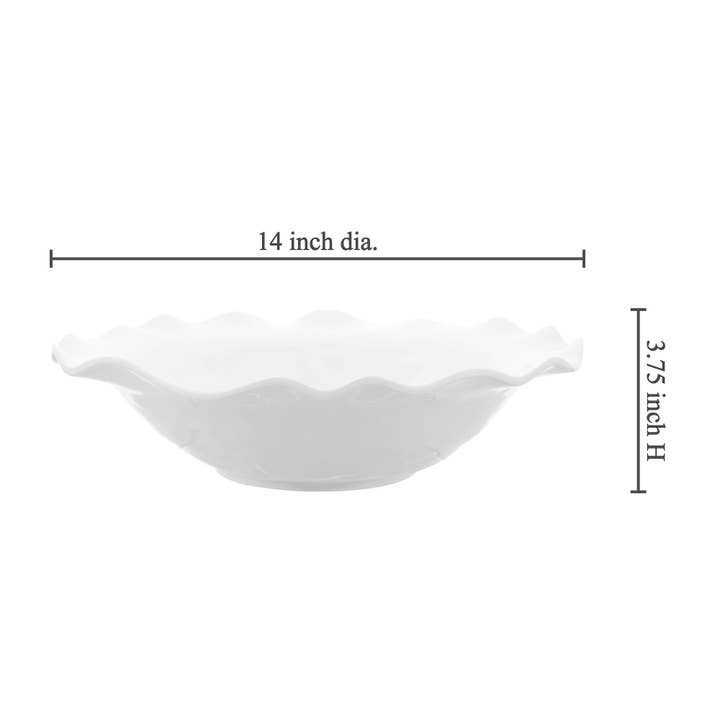 Supreme Housewares - Wholesale Serve Bowl - White 14" Melamine Serving Bowl1