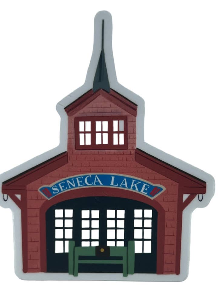 Seneca Lake Pier Sticker for wholesale by Eleven Lakes Market