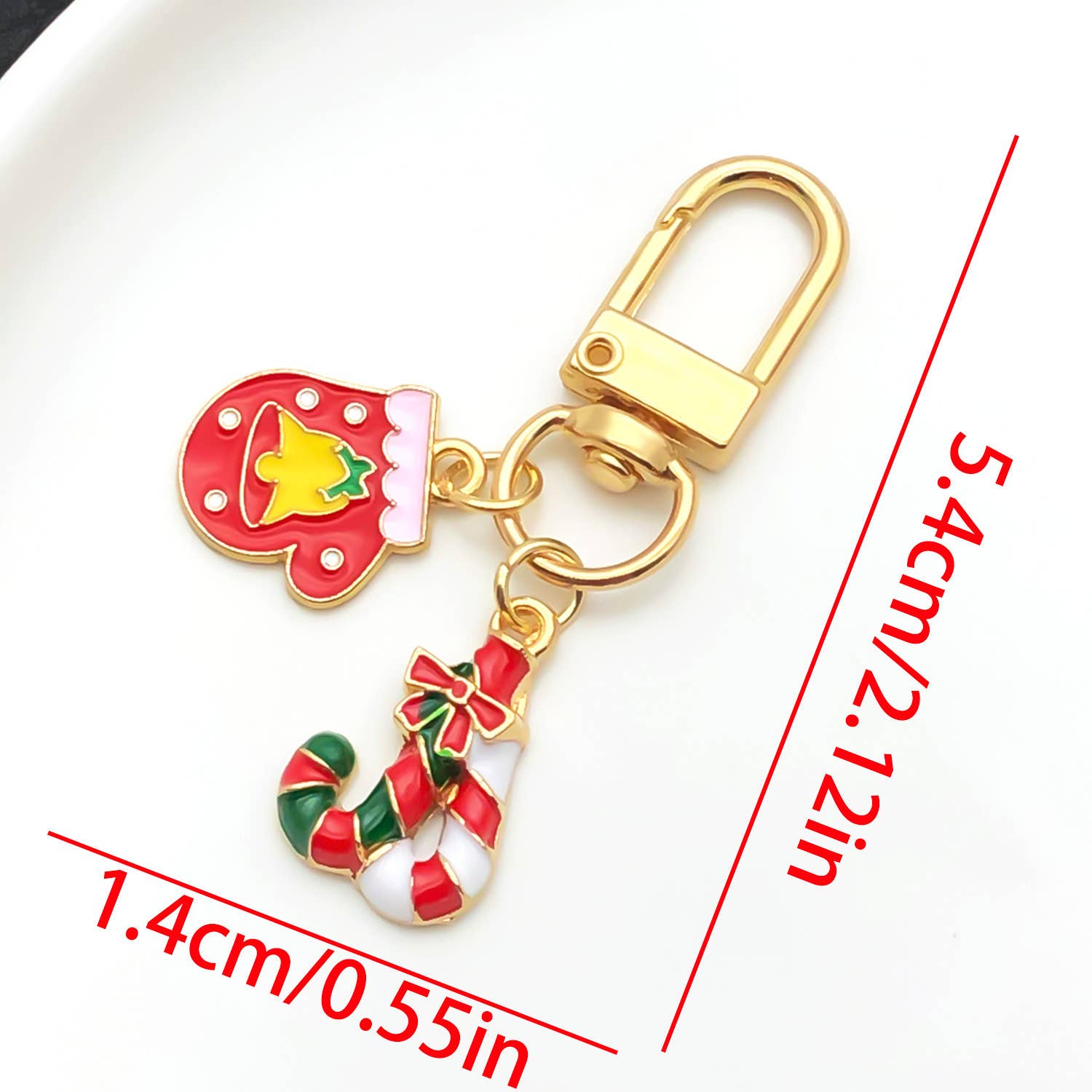 MKS America - Wholesale Keychain - Women's - Merry Christmas cute Christmas tree Santa Claus keychain4
