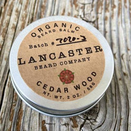 Lancaster Beard Company - Wholesale Beard Styling Product - Cedar Wood Organic Beard Balm