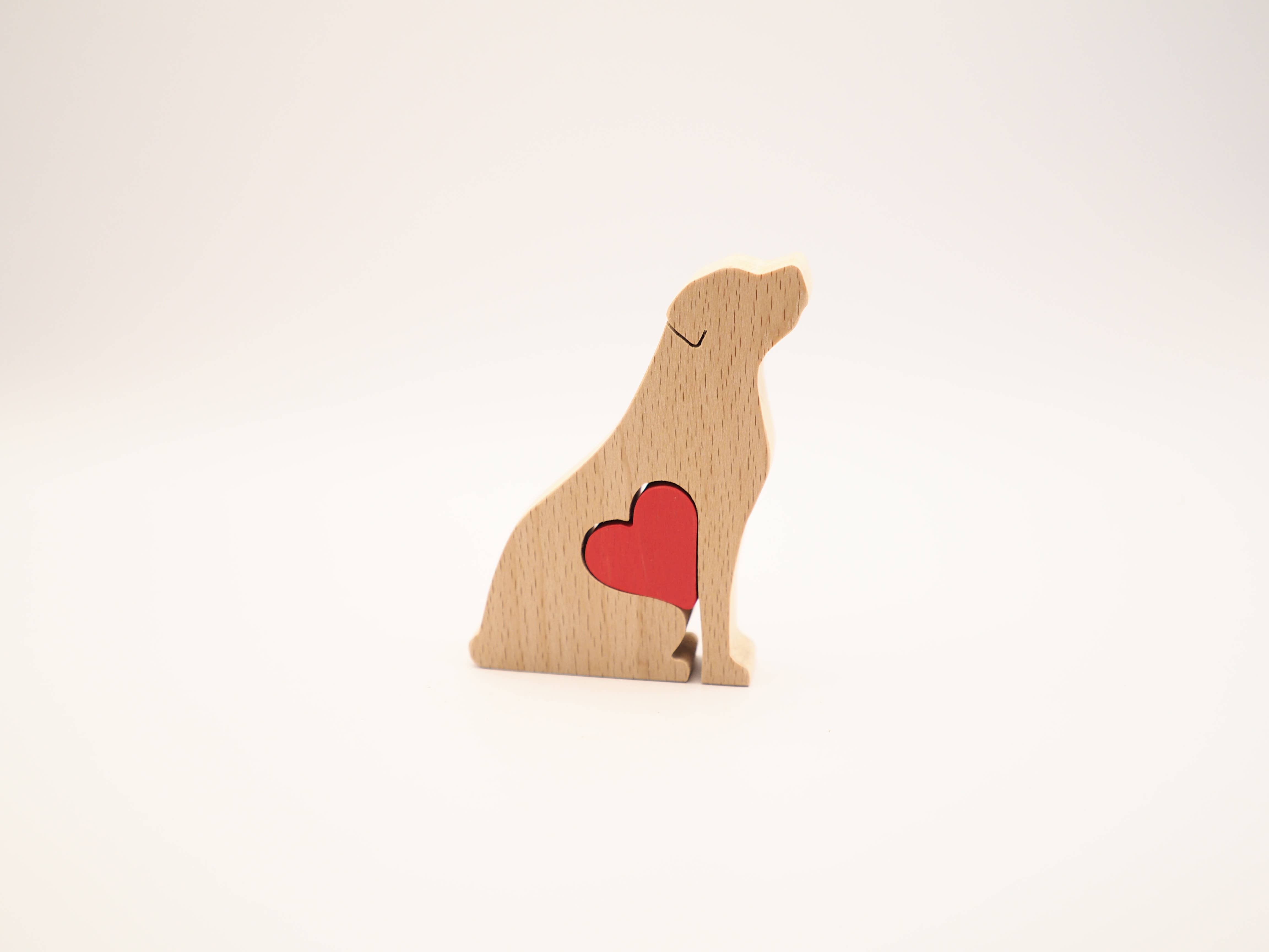 Wood Metamorphosis - Wholesale Decorative Figurine - Border Terrier - Minimalistic wooden dog figurine keepsake0