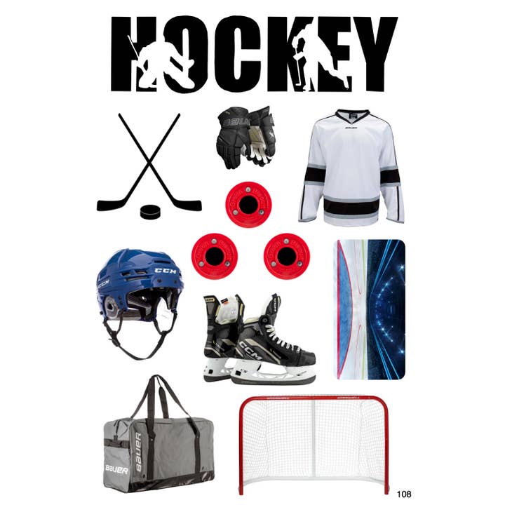 Cling It - Hockey Wall Decor for wholesale by Namedrops