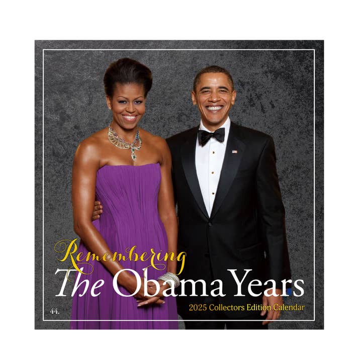 Shades of Color, LLC - Wholesale Calendar - 2025 The Obama Years Wall Calendar