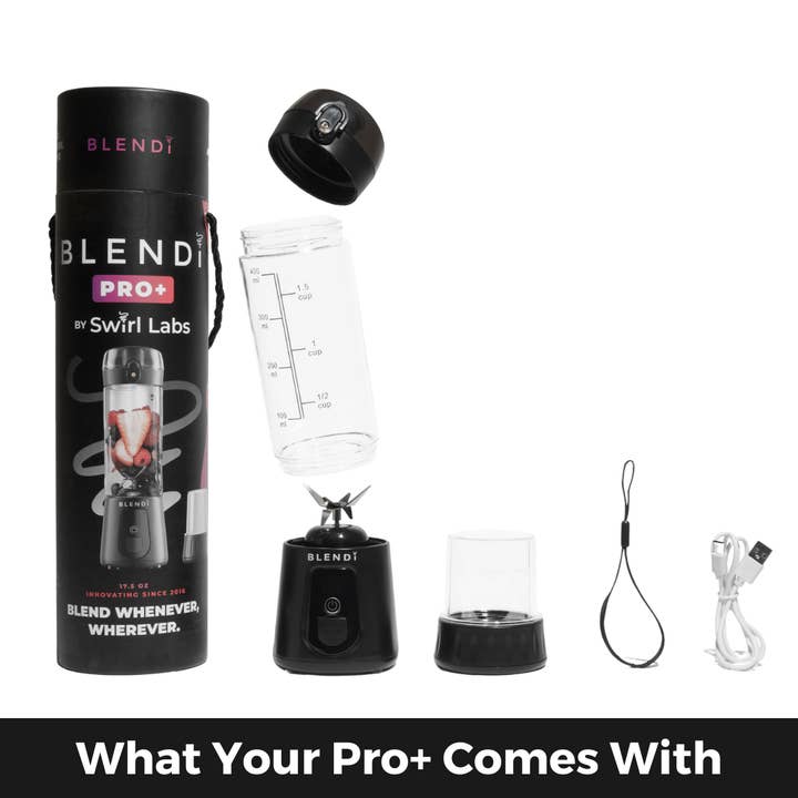 BLENDi – wholesale Blender – BLENDi Pro+ 17oz Black Portable Blender Smoothie Maker1