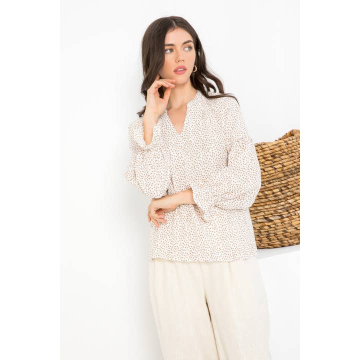 THML – Engroshandel Skjorte - Dame – Langærmet bluse med print