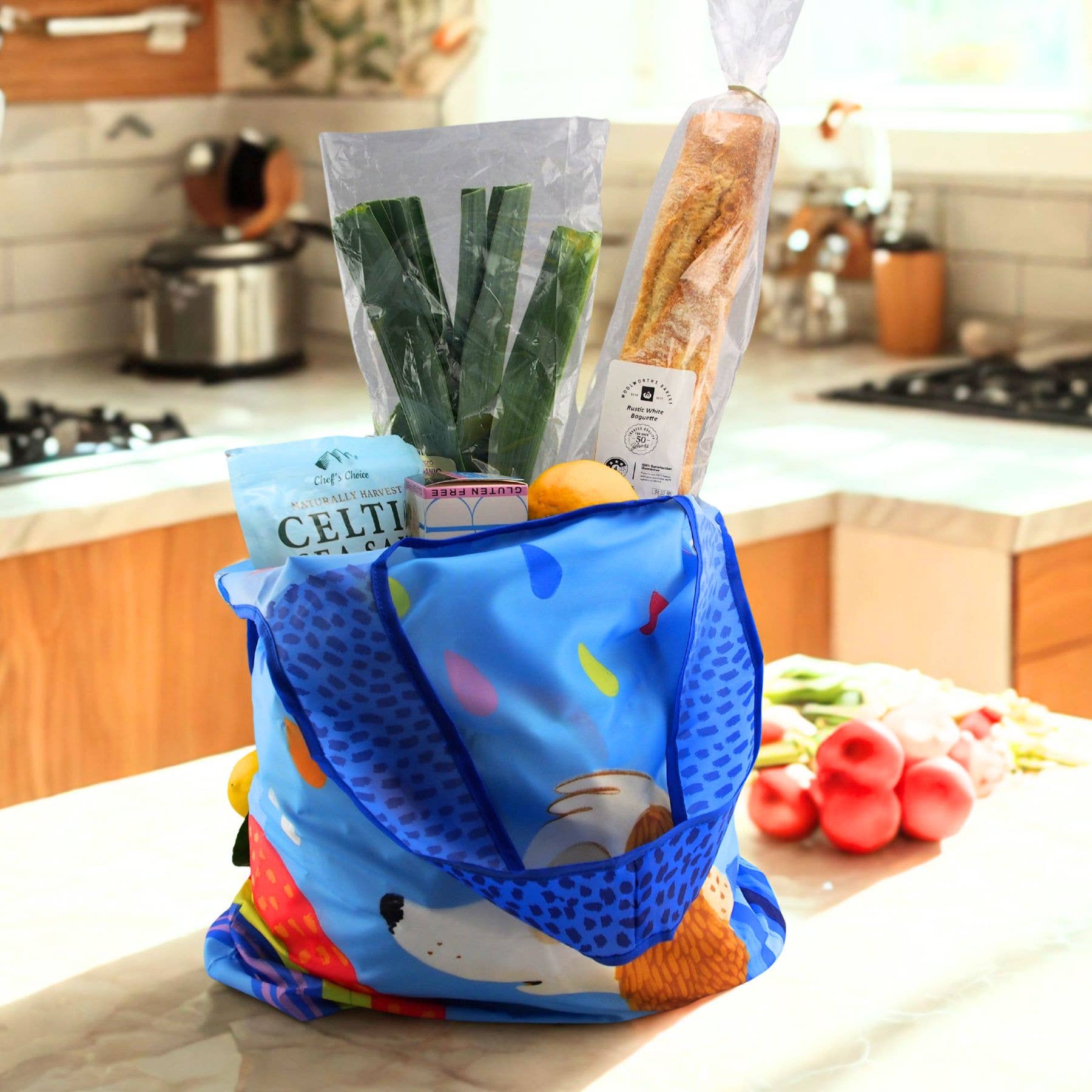 Diesel & Dutch – Engroshandel Indkøbspose/indkøbstaske – Paws and Claws 100% Genbrugte Indkøbsposer - 16 stk Assorteret Bakke9