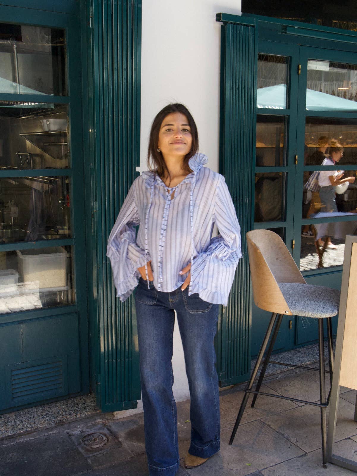 MindTraveler - Wholesale Blouse - Women's - Alicia Blue Blouse6