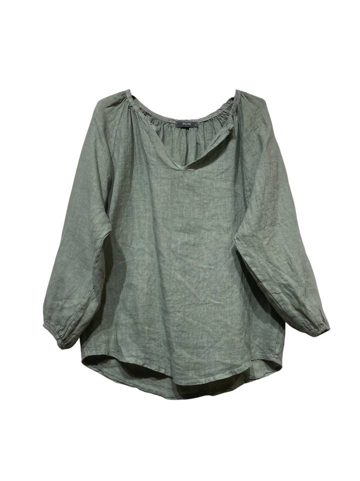 LINEN & COTTON HOUSE - Wholesale Blouse - Women's - LINEN BLOUSE AX 5005